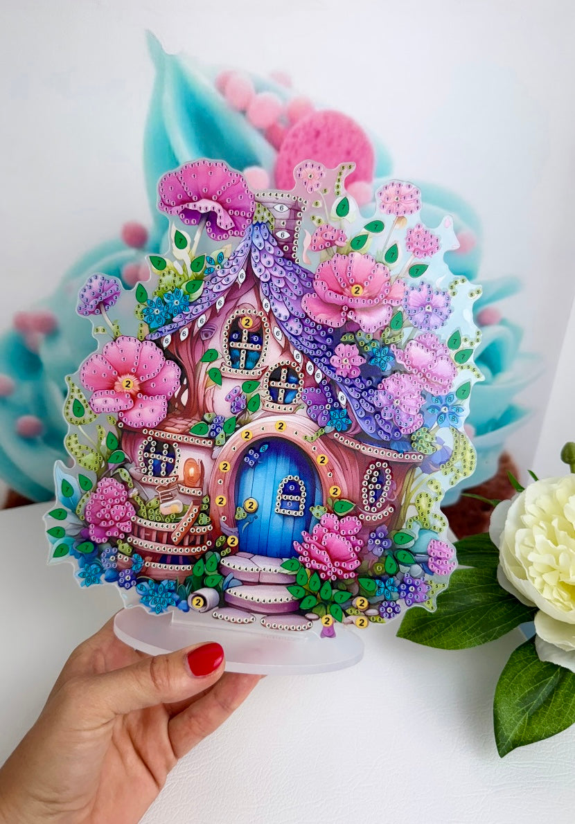 Diamond Painting Aufsteller "Wichtel-Häuschen" 22x24cm (1901)