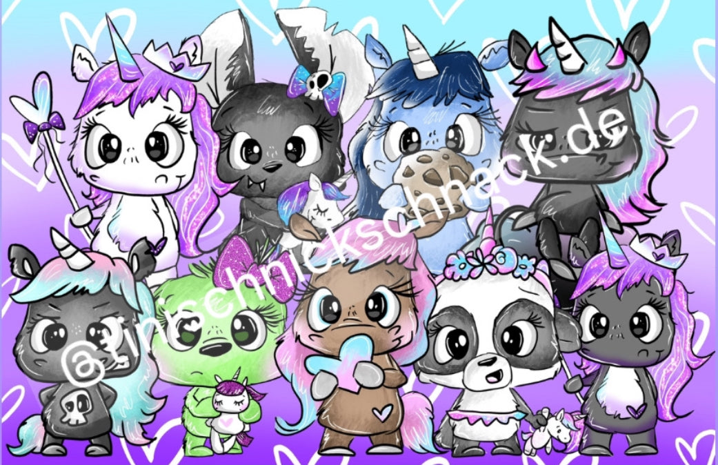 Diamond Painting Bild "Schnubbi-Wimmelbild" von Schnubbirella 50x70cm (inkl. Fairy Dust)