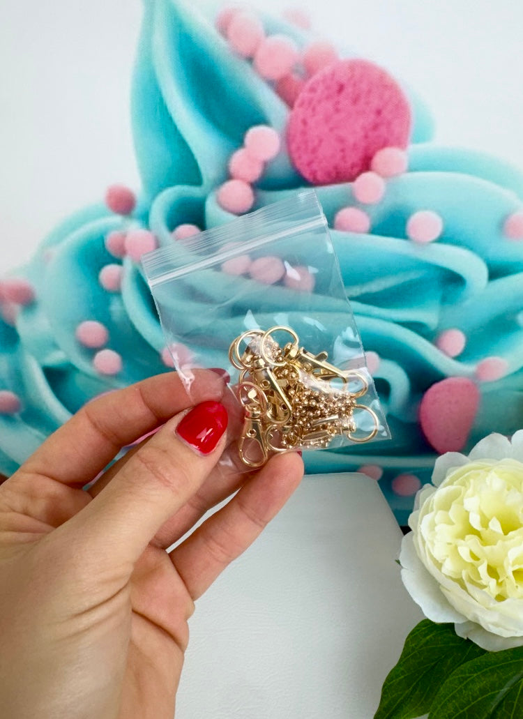 Diamond Painting Schlüsselanhänger "Seerosen & Lotusblüten" 8 Stück Anhänger