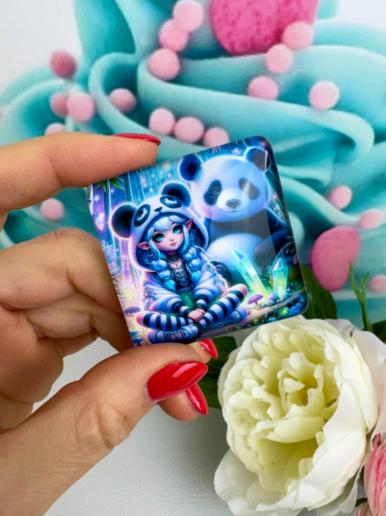 Diamond Painting Cover Minder "Mila und Panda Jari" (CM)