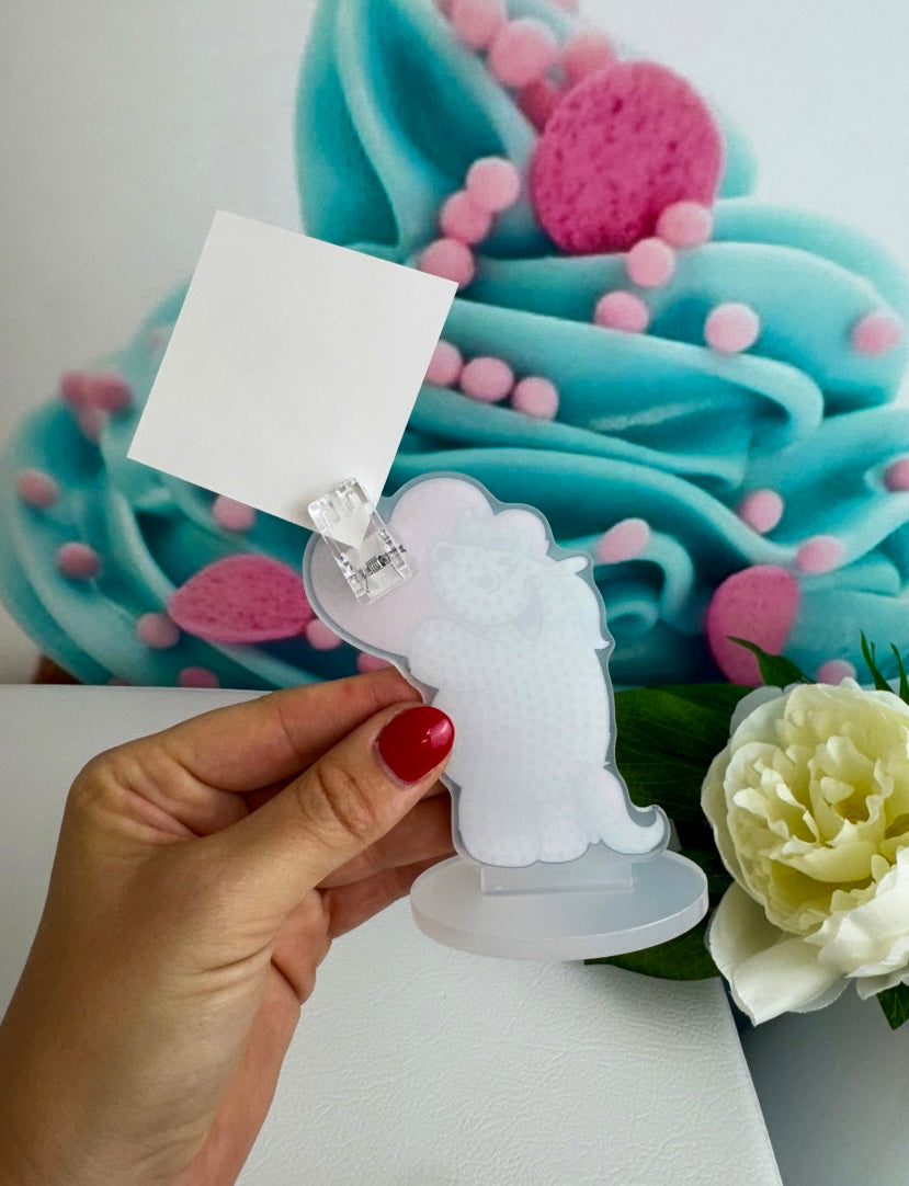 Diamond Painting Pummeleinhorn Fotohalter / Tischaufsteller "Pummel" 8x10cm (FH247)