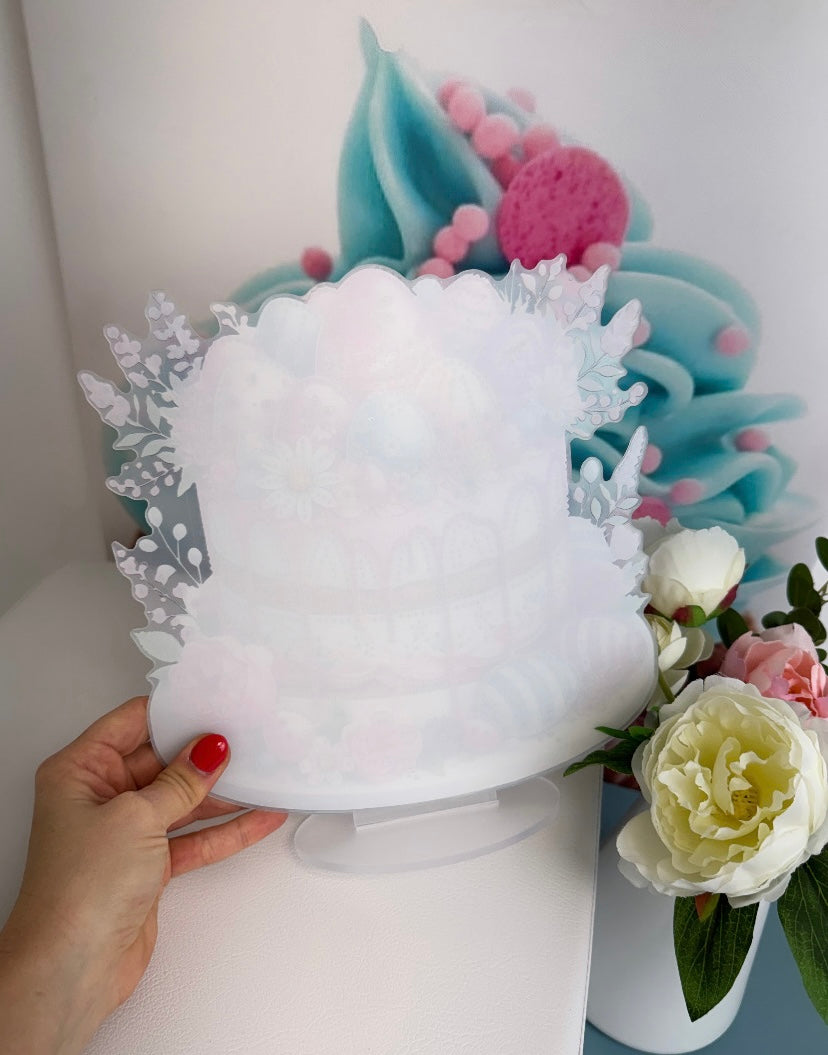 Diamond Painting Oster Aufsteller "Ostertörtchen" 24,0x24,0cm (AH513)