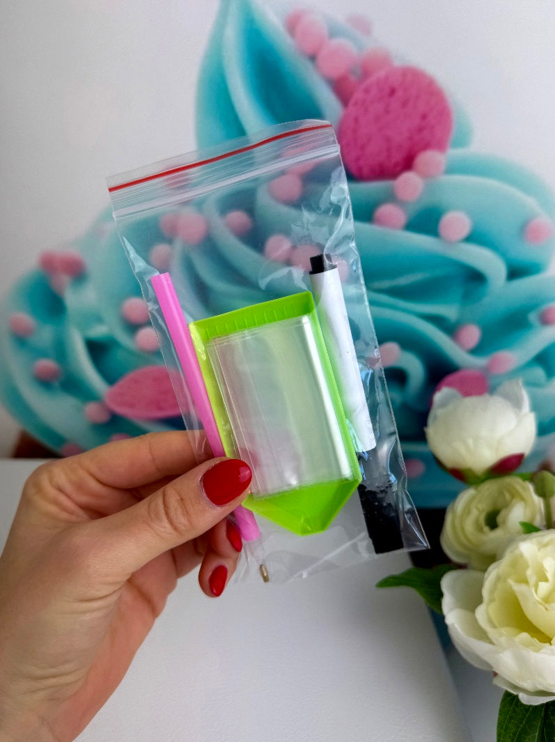 Diamond Painting Magnettafel Kalender "Schmetterlinge" 30x40cm (Monatsplaner)