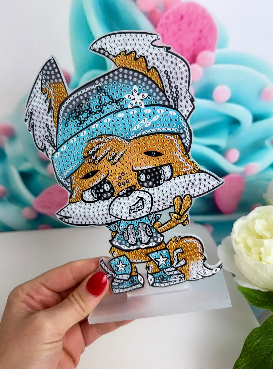 Diamond Painting Schnubbirella Aufsteller - Schnubbi "Chill-Fuchs" 13x20cm