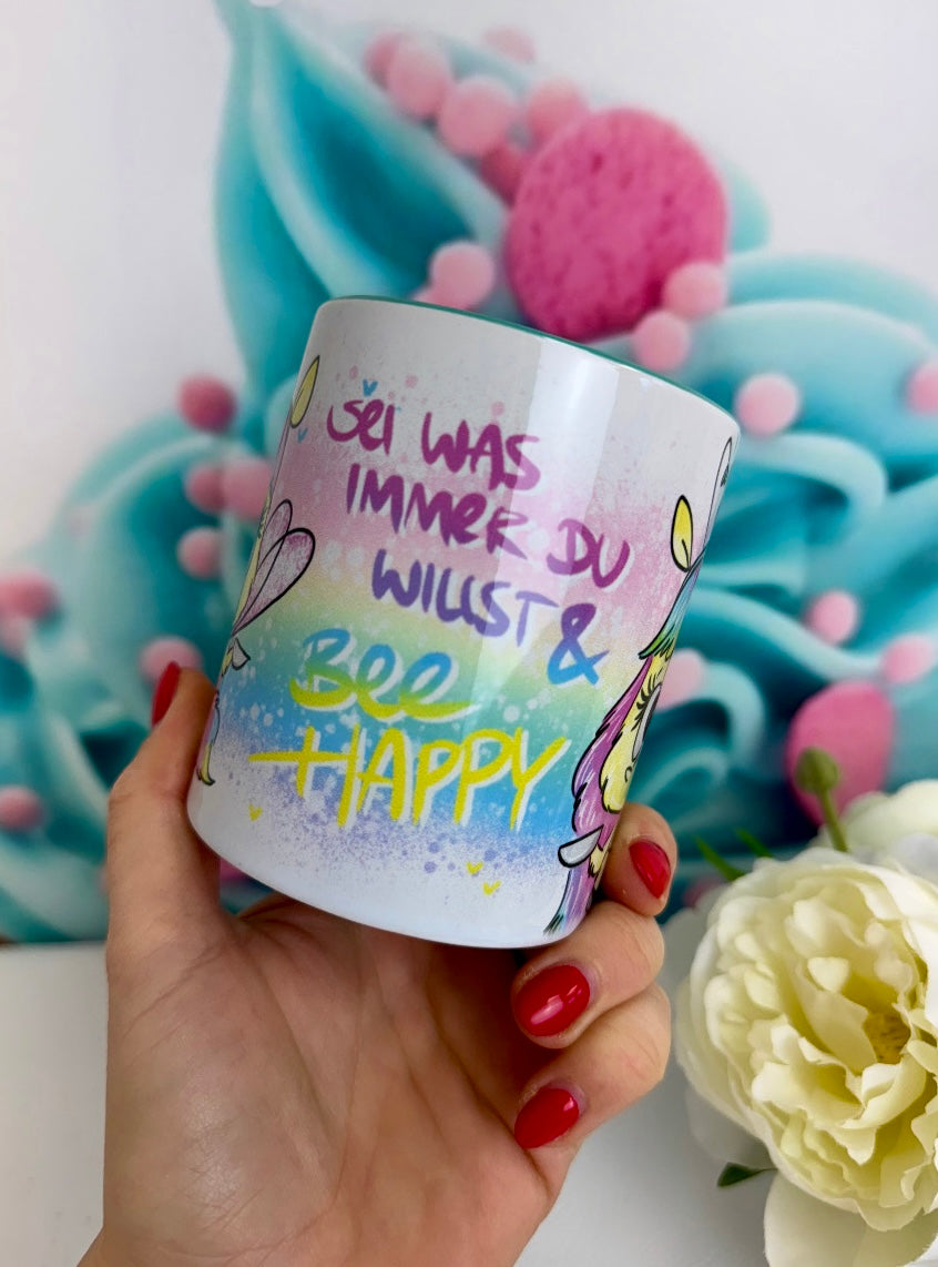 TiniSchnickschnack meets Schnubirella - Schnubbi Biene - "BEE-HAPPY" - Tasse 330ml