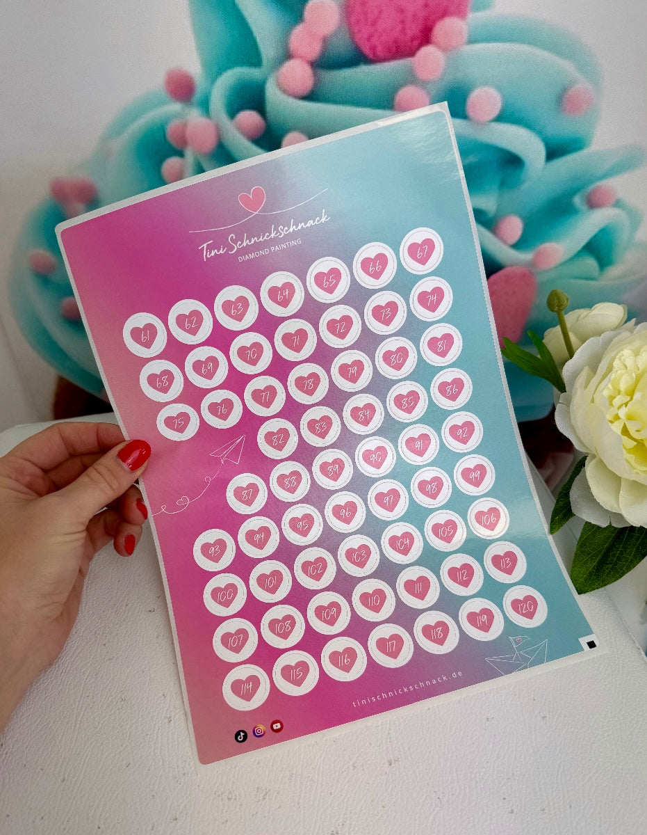 Diamond Painting "Zahlensticker"( für runde Dosen) NEU