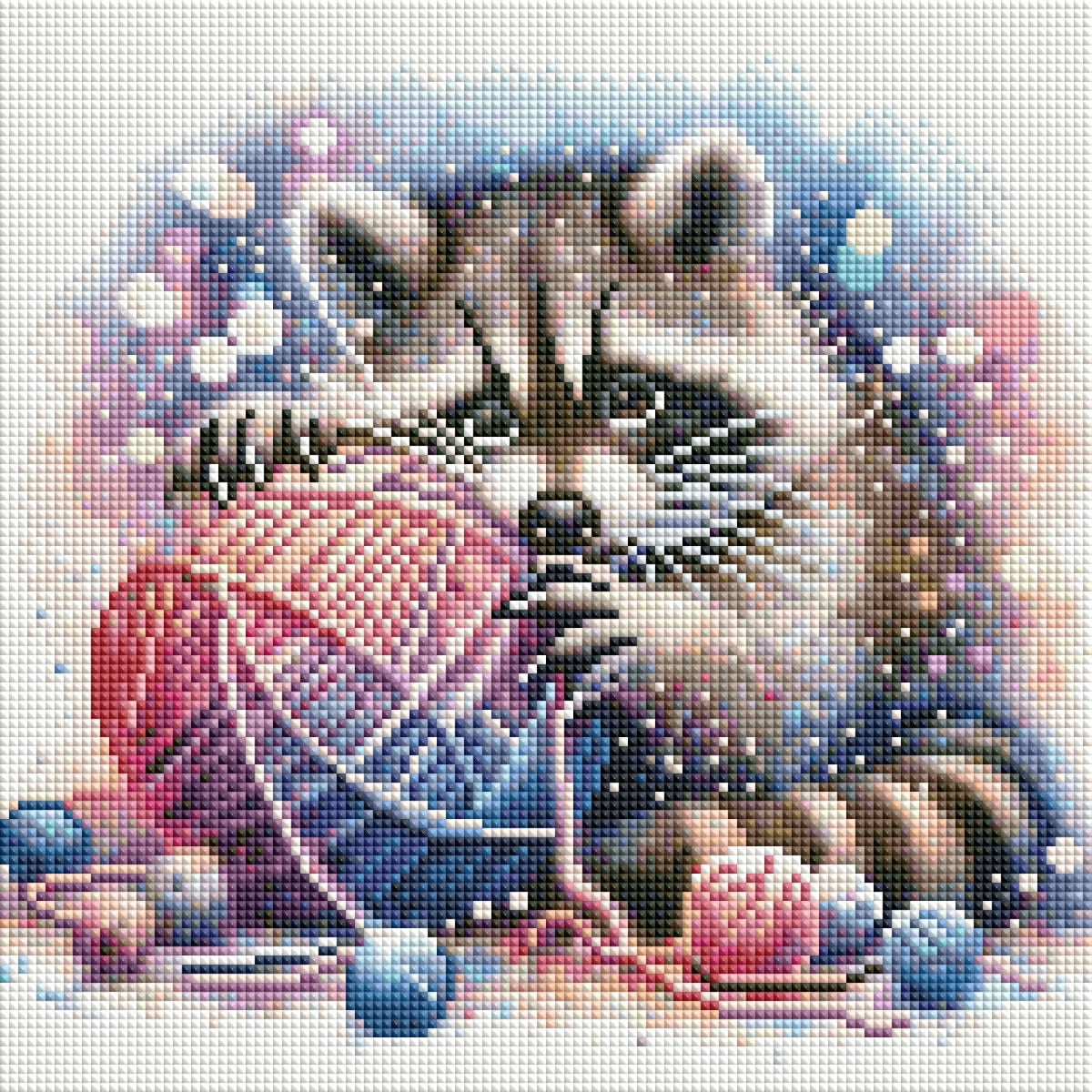 Diamond Painting Bild "Waschbär Winni" von Lisa Morgan 30x30cm (inkl. Feenstaub) TSS-637