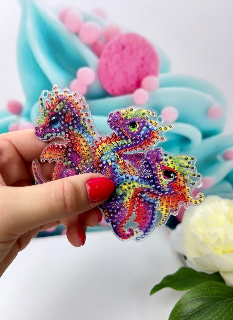 Diamond Painting Anhänger "Drachen-Kette" (AH90)