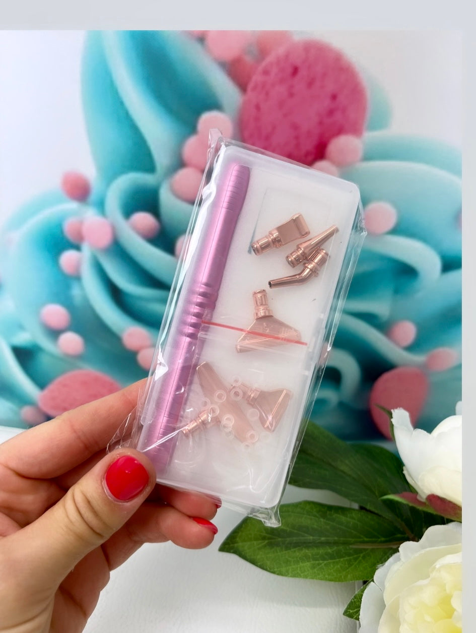 Diamond Painting Stift "Metalic-Look" + 6er Set Metallaufsätze