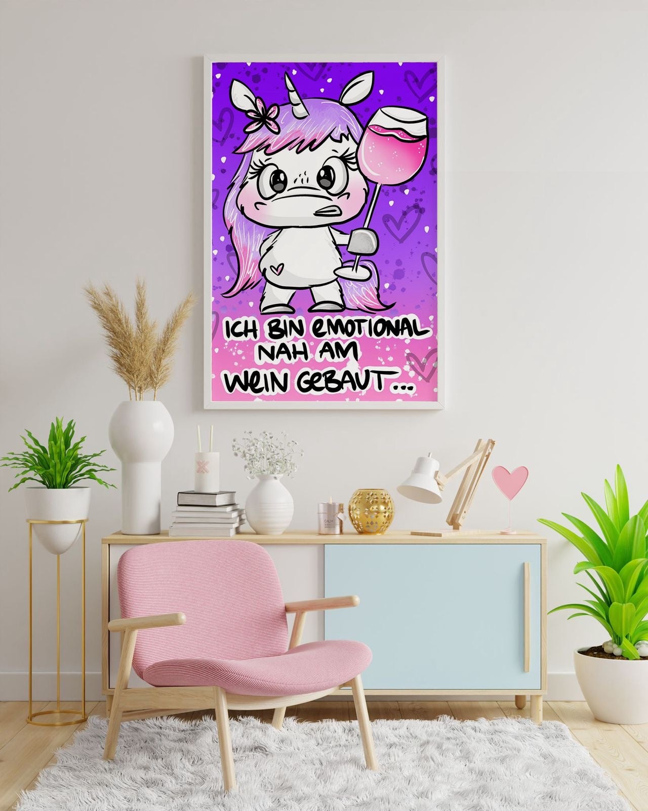 Diamond Painting Bild Schnubbi "Nah am Wein gebaut" von Schnubbirella 40x60cm (inkl. Fairy Dust) TSS-673