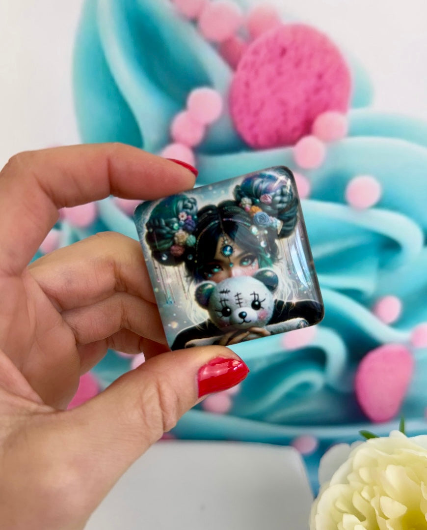 Diamond Painting Cover Minder Gothic Girl "Violette" (CM)