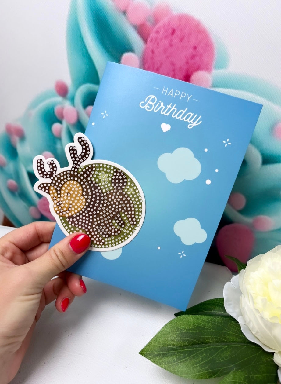 Diamond Painting Grußkarten "XMAS-Birthday" Mix 8er Set (K27)