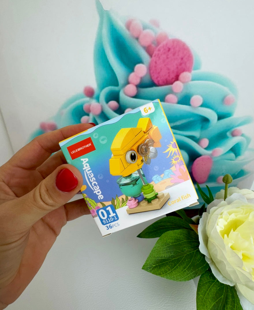 Mini Building Blocks Bundle - "Crazy Fish" - Klemmbausteine (10Sets)