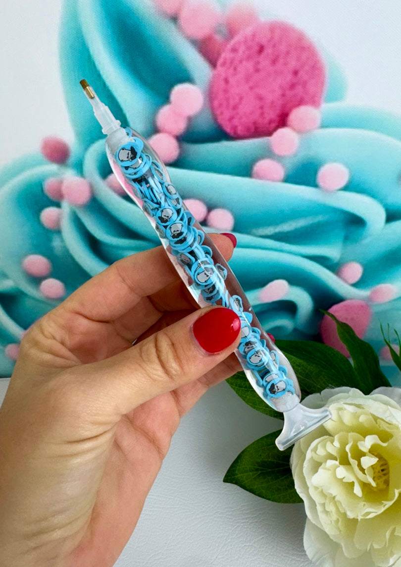 Diamond Painting Pummeleinhorn Harz Ergo-Stift "Grummeleinhorn" (blau)