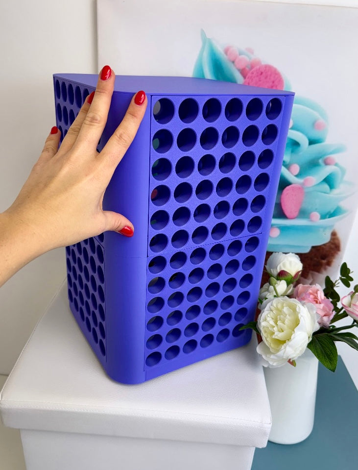 Diamond Painting "Diamond Wall Drehturm" Steinchenturm (wahlweise für 144 oder 288 Farben) - 3D-Druck (lila)