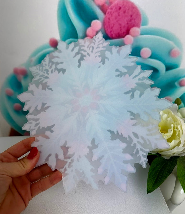 *VORVERKAUF! Diamond Painting XMAS Anhänger "Kristall-Schneeflocke" 20x25cm (AH110)