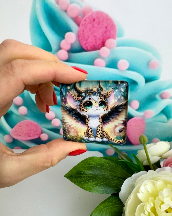 Diamond Painting Cover Minder Leopardenmädchen "Pixi" (CM)