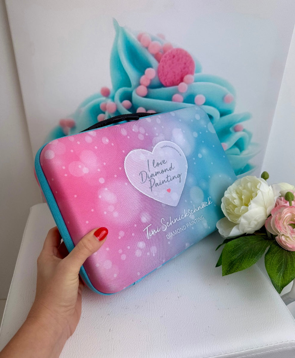 ACHTUNG 2.WAHL! Diamond Painting TiniSchnickschnack Koffer für Steine - 60 Aufbewahrungsdosen