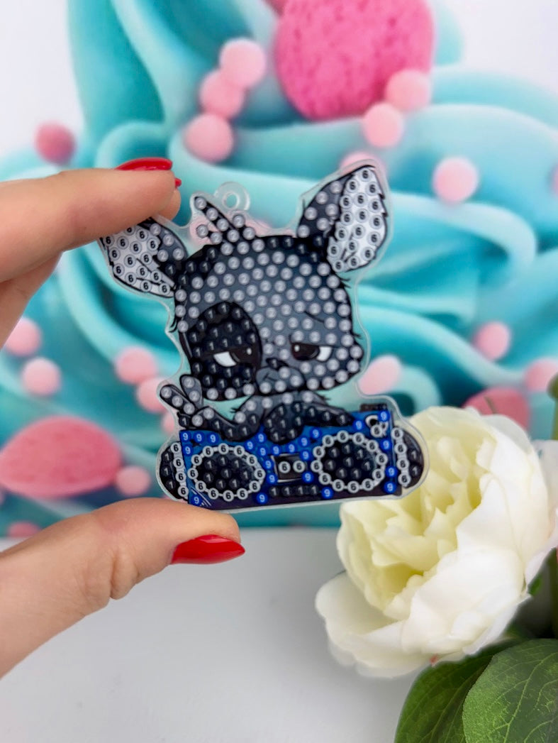 Diamond Painting Schlüsselanhänger "Schnubbi-Mix" 6 Stück Anhänger (Set102)