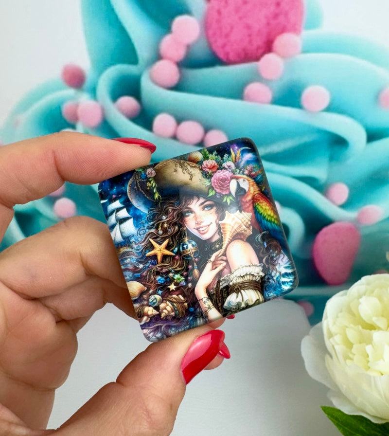 Diamond Painting Cover Minder Piratenbraut "Paula" (CM)