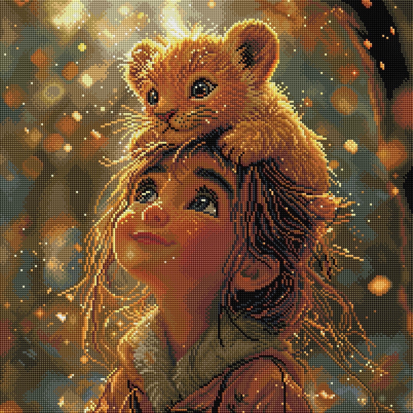 Diamond Painting Bild "First Friendship" von Lisa Morgan 50x50cm (inkl. Feenstaub) TSS-856
