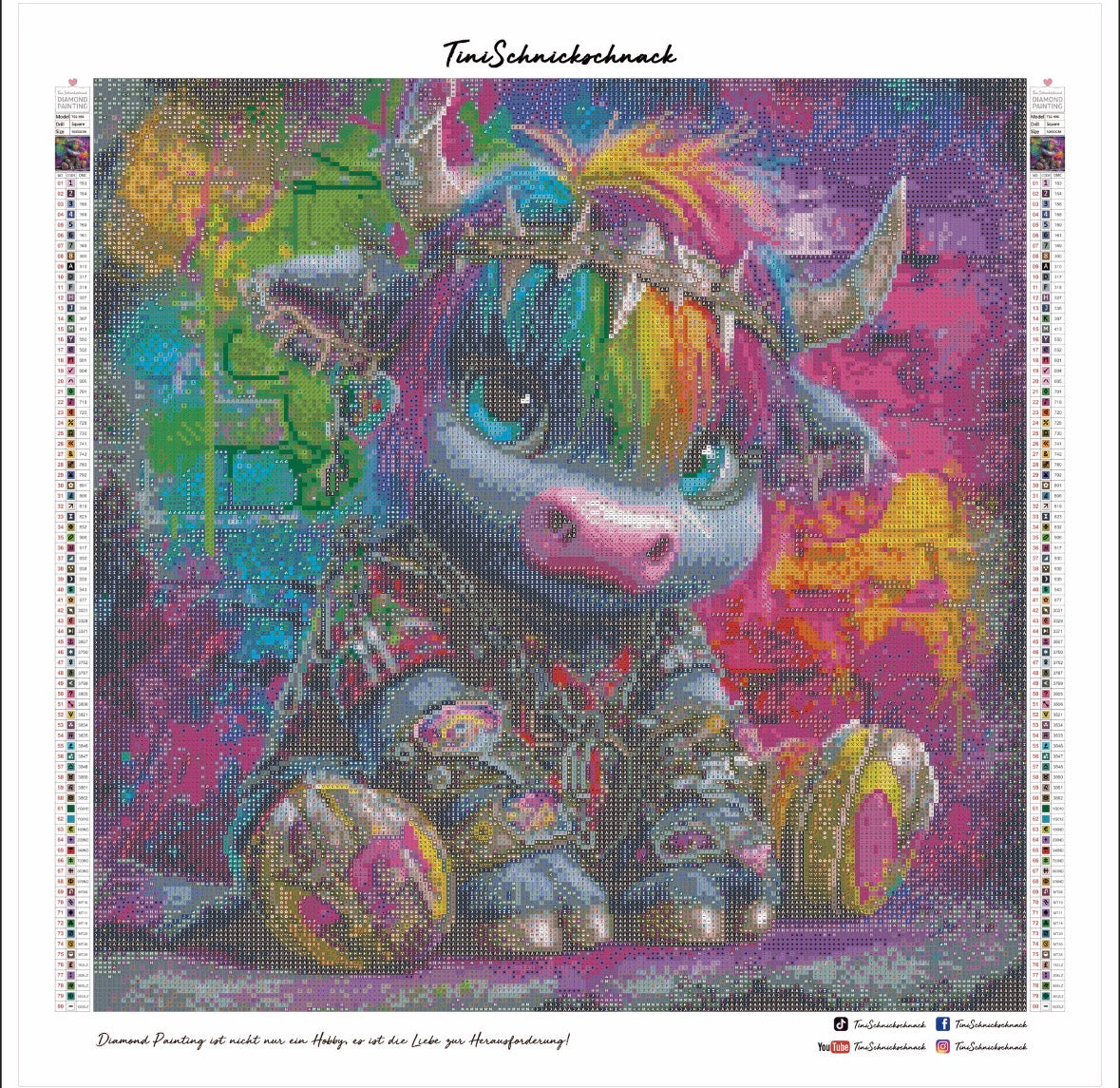 Diamond Painting Bild "El Roccorino" von AI-Artist Elly_a.i (Sondersteine-Special) 50x50cm TSS-908