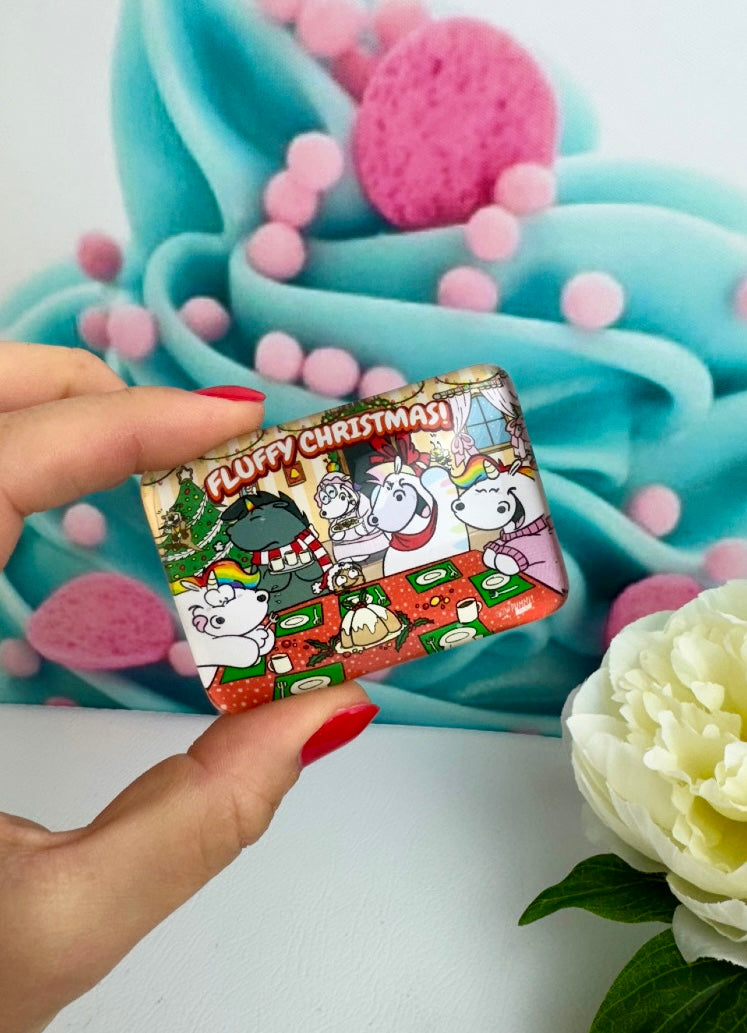 Diamond Painting Cover Minder (PTB15) Pummeleinhorn "Fluffy Christmas" (CM)