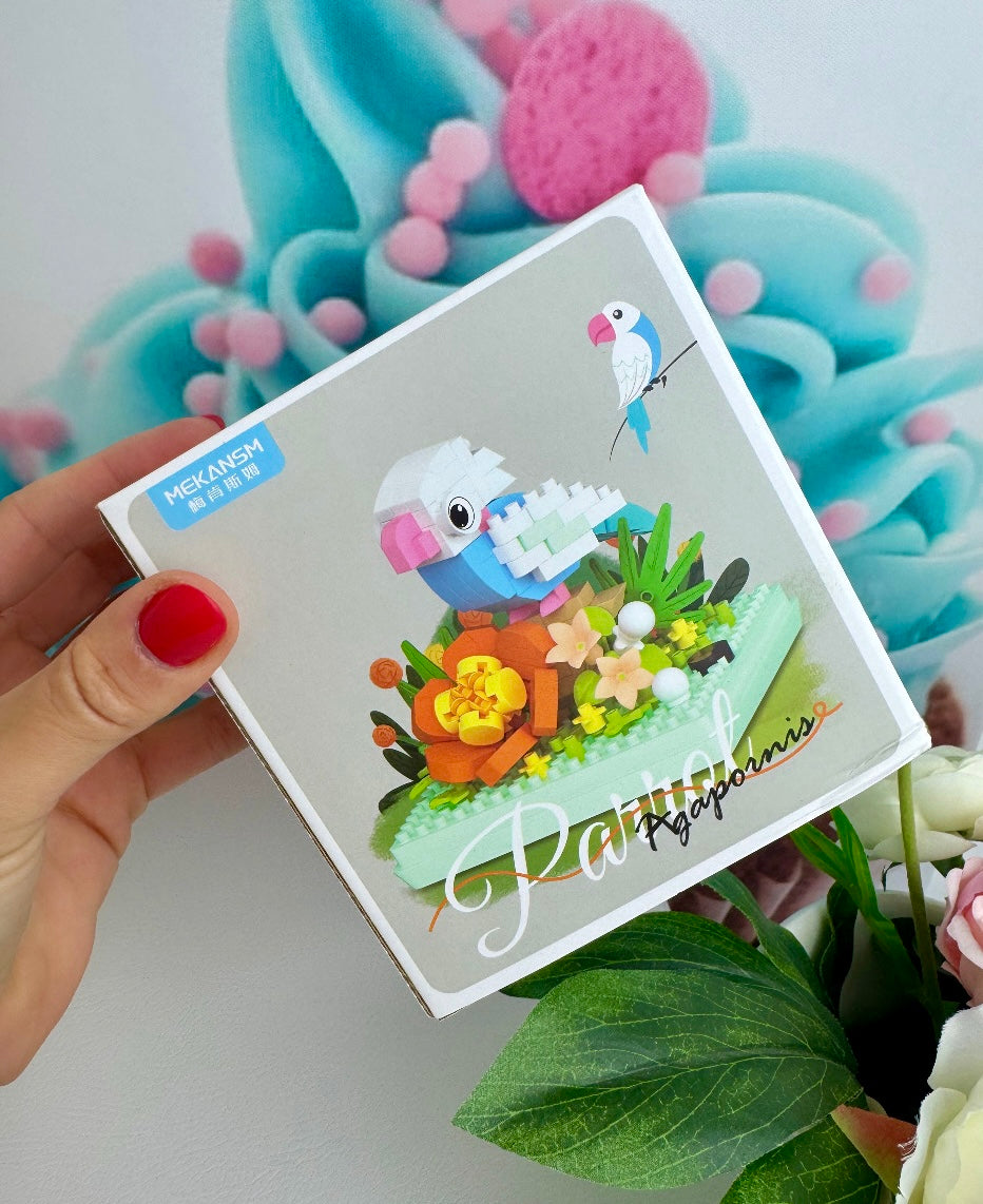 Building Blocks - "Papageien" - Klemmbausteine (6Sets)