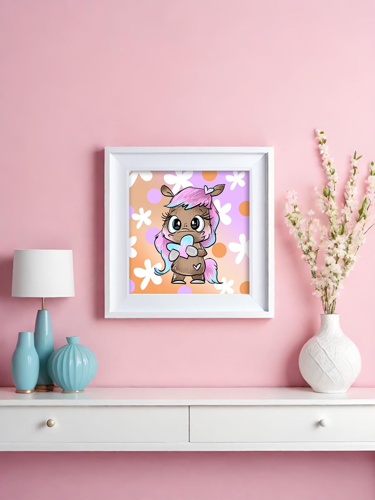 Diamond Painting Bild Schnubbi "Herzpony" von Schnubbirella 25x25cm (inkl. Fairy Dust) TSS-465
