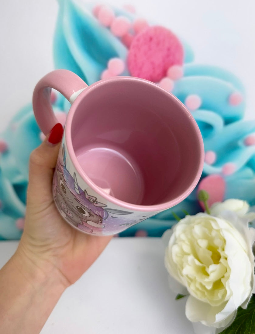 TiniSchnickschnack meets Schnubirella - Schnubbi Einhorn - "Hier regiere ich" - Tasse 330ml