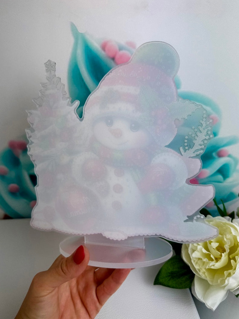 Diamond Painting XMAS Aufsteller "Christmas Snowman" 23x24cm (AH205)