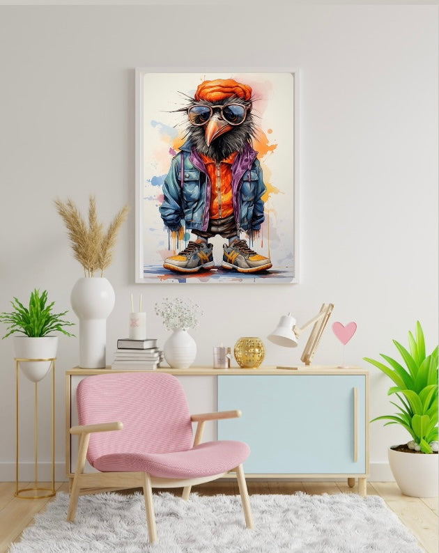 Diamond Painting Bild Kaltfront „Kalle“ von AI-Artist Sandrietta_ai 30x40cm