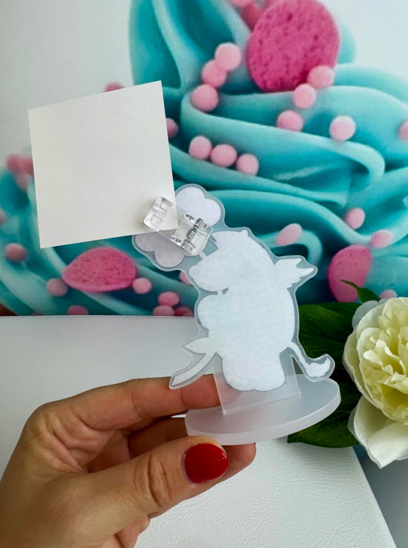 Diamond Painting Pummeleinhorn Fotohalter / Tischaufsteller "Zebrasus" 8x10cm (FH246)