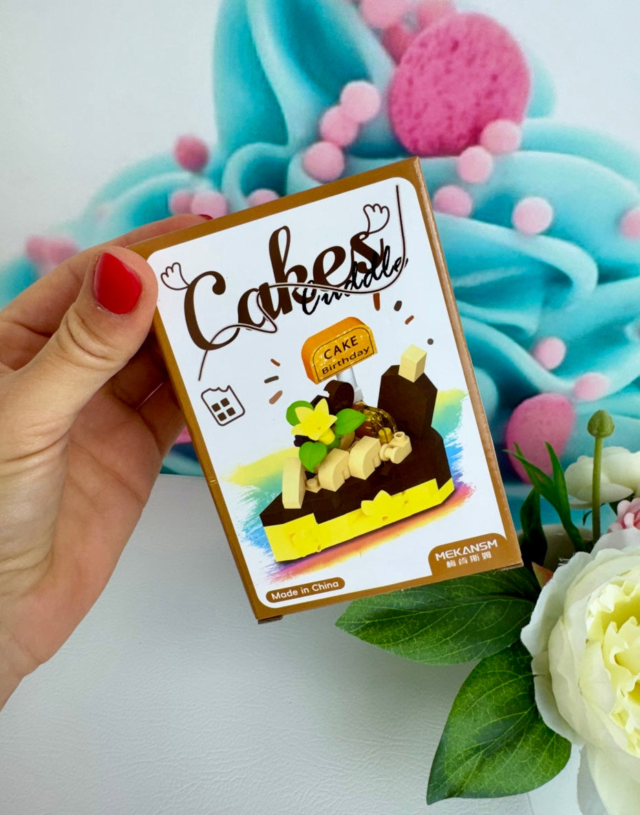 Mini Building Blocks - "Tortenstücke" - Klemmbausteine (6Sets)