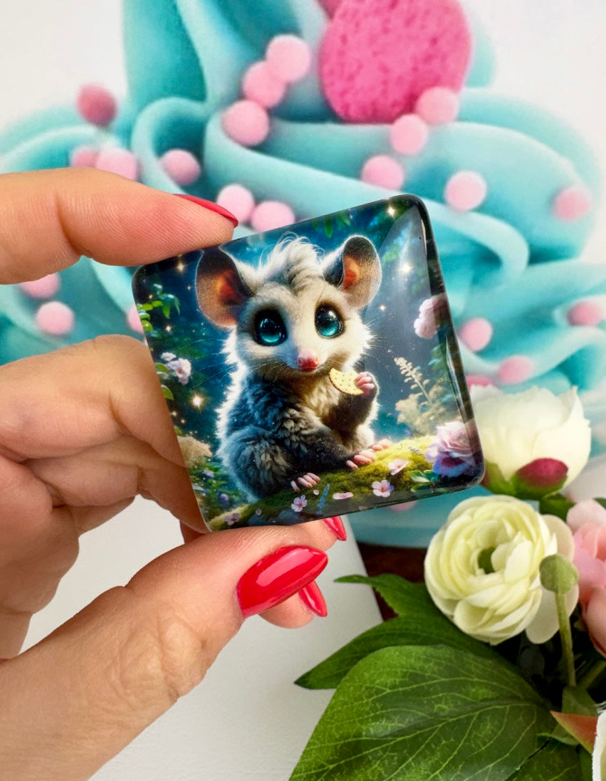 Diamond Painting Cover Minder Opossum "Fietje" (CM)