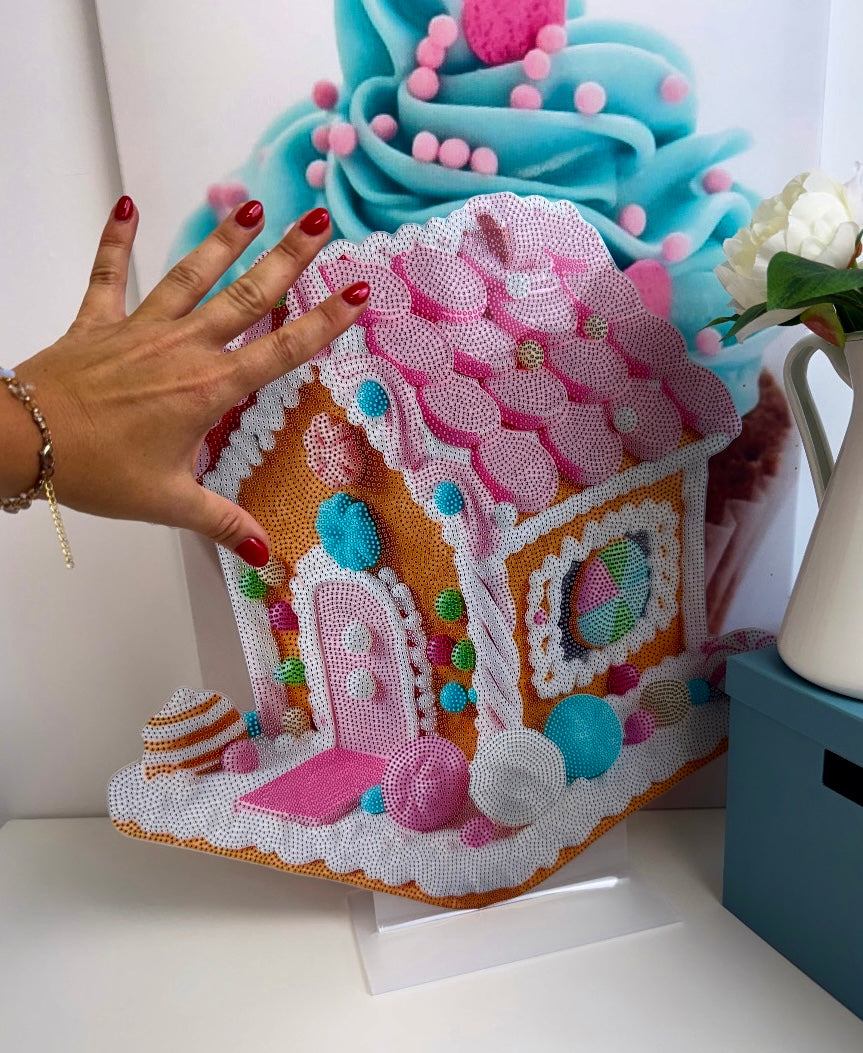 Diamond Painting XMAS XXL Aufsteller "Zuckerhäuschen" 50x53cm (AH248)