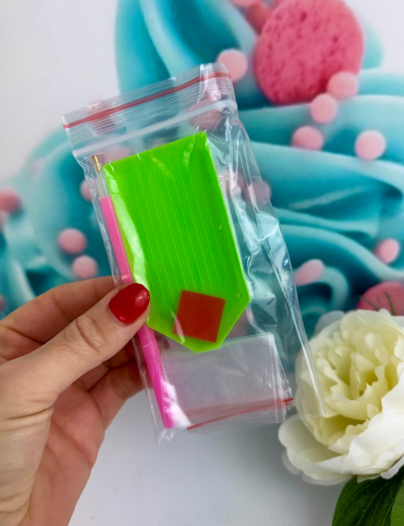 Diamond Painting Schlüsselanhänger "Schnubbi-Mix" 6 Stück Anhänger (Set102)