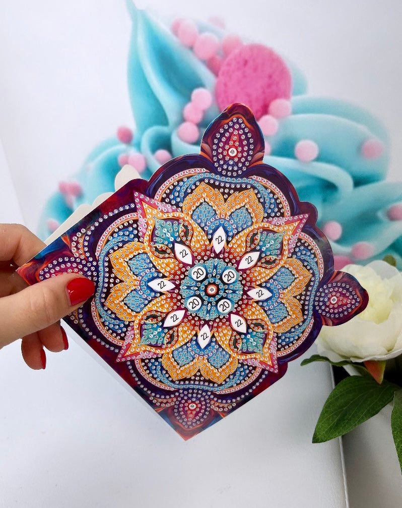 Diamond Painting Grußkarten "Mandala" 8er Set (K31)