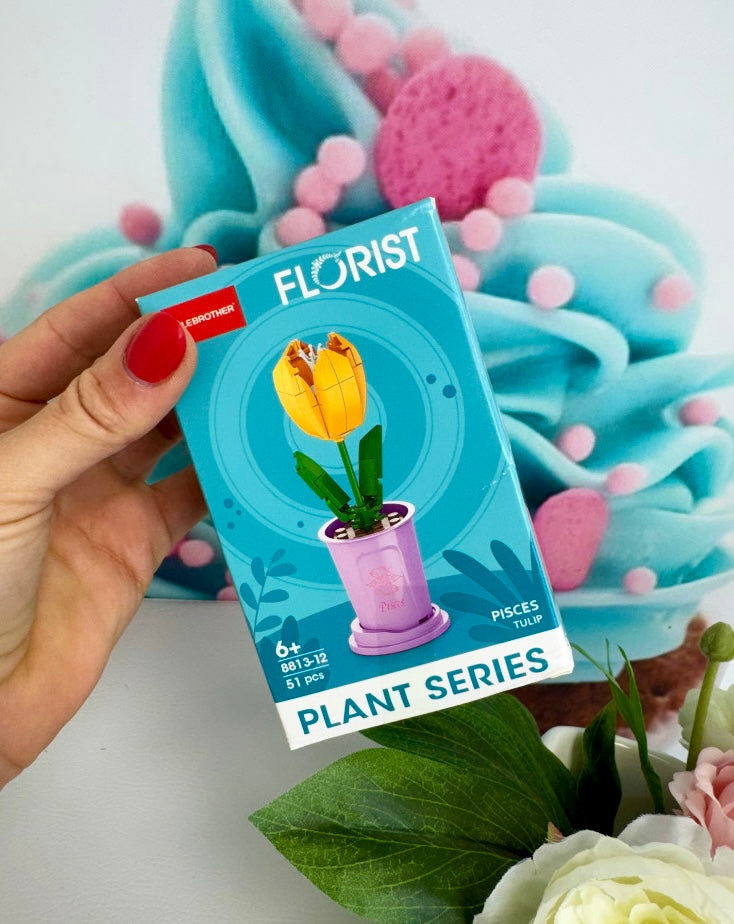 Mini Building Blocks Bundle - "Fancy Flowers" - Klemmbausteine (12Sets) KB8813