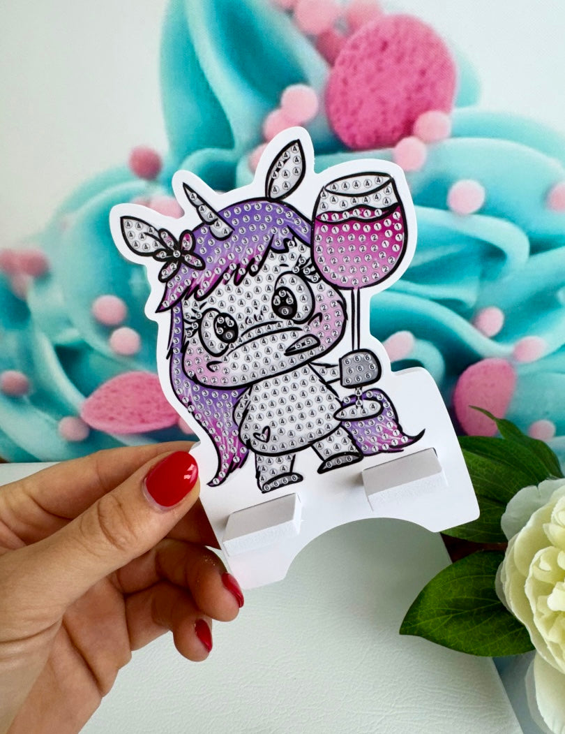 Diamond Painting Schnubbi Handy-Base "Weinhorn" 10x14cm (B003)