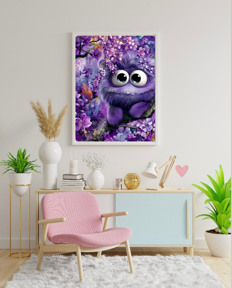 Diamond Painting Bild "Barnaby, der Blumenfreund" von AI-Artist CleoDora (inkl. Feenstaub) 40x60cm TSS-911