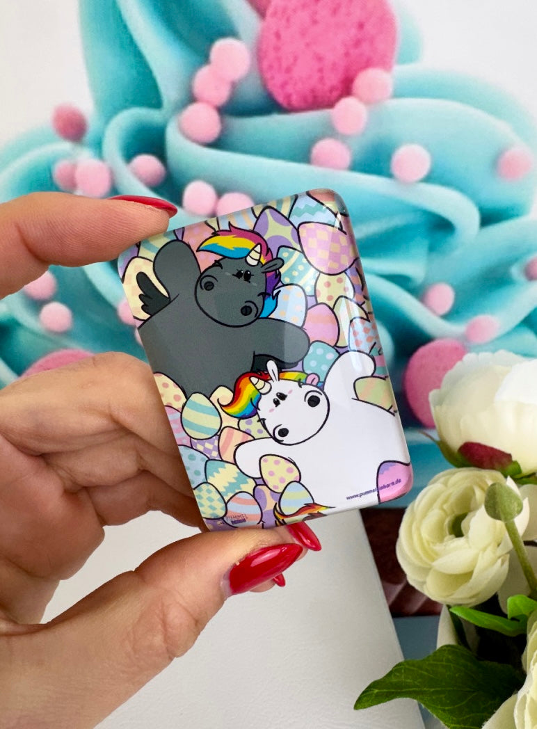 Diamond Painting Cover Minder Pummeleinhorn "Osterspaß" (CM)