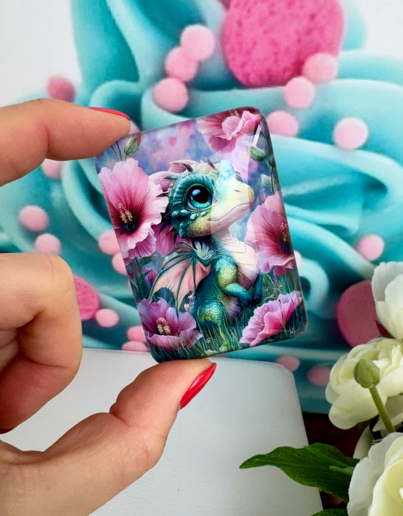 Diamond Painting Cover Minder "Blütendrache Mavi" (CM)