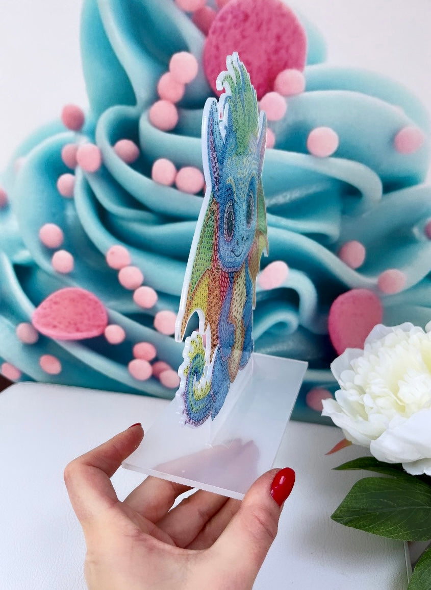 Diamond Painting Aufsteller "Drache-Pauli" 15x20 D5