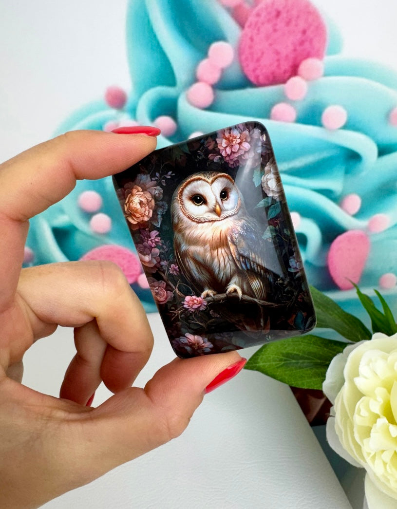 Diamond Painting Cover Minder "Eule im Nachtschimmer" (CM)