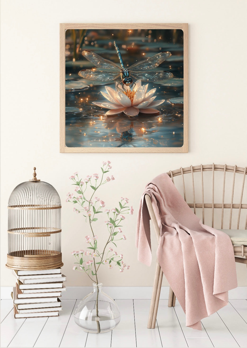 Diamond Painting Bild „Stille im Seerosenteich“ von TiniSchnickschnack 60x60cm (inkl. Feenstaub) TSS-647