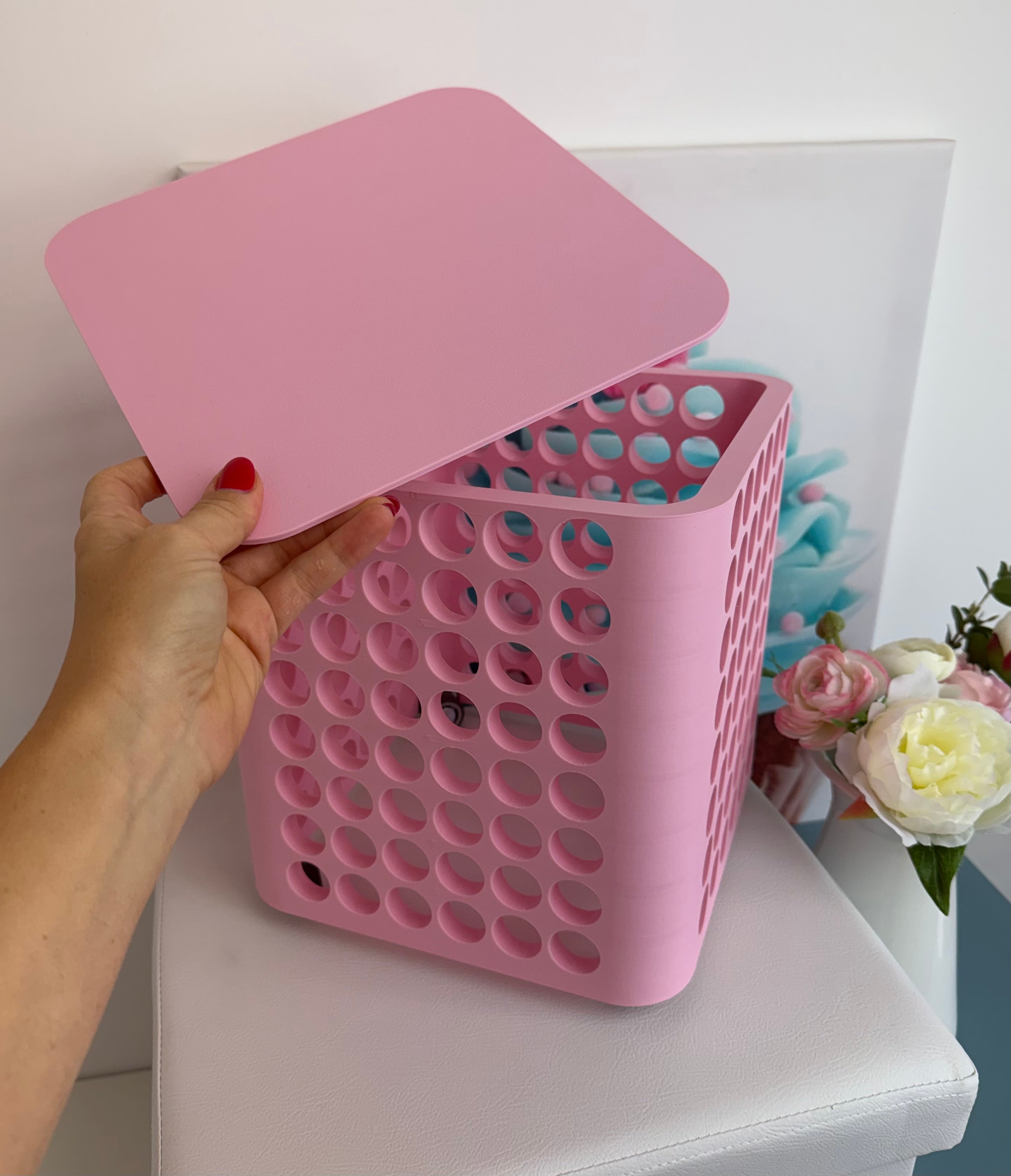 Diamond Painting "Diamond Wall Drehturm" 2.0 Steinchenturm (für 192 Dosen) - 3D-Druck (rosa) NEU