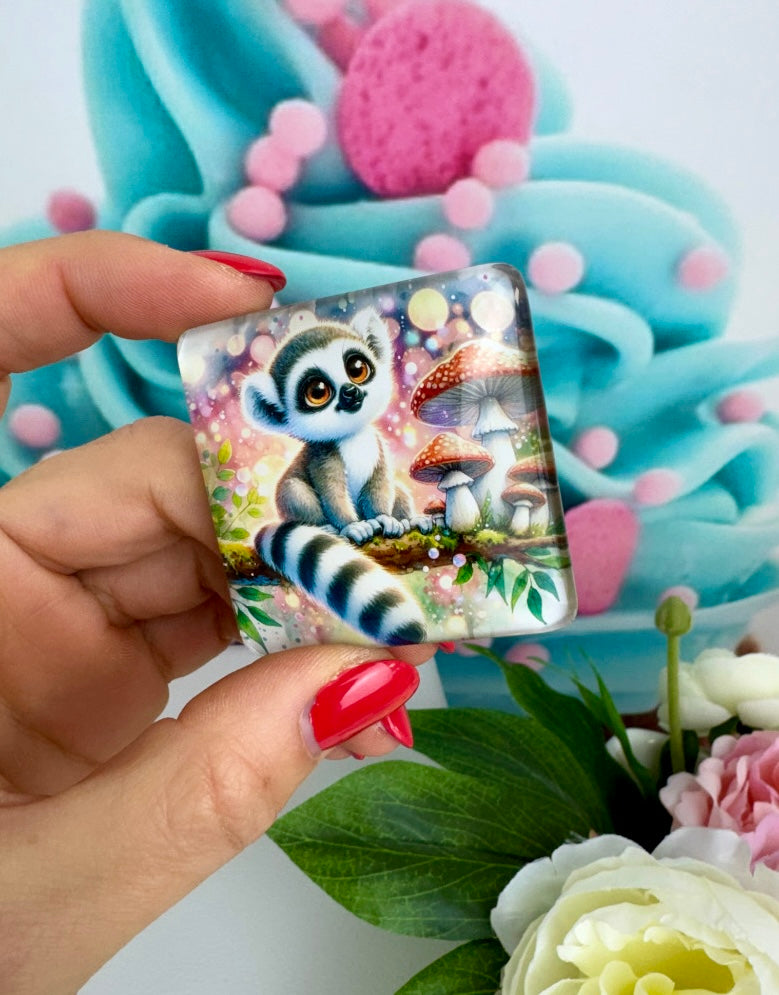 Diamond Painting Cover Minder "Lemur Luis" (CM)