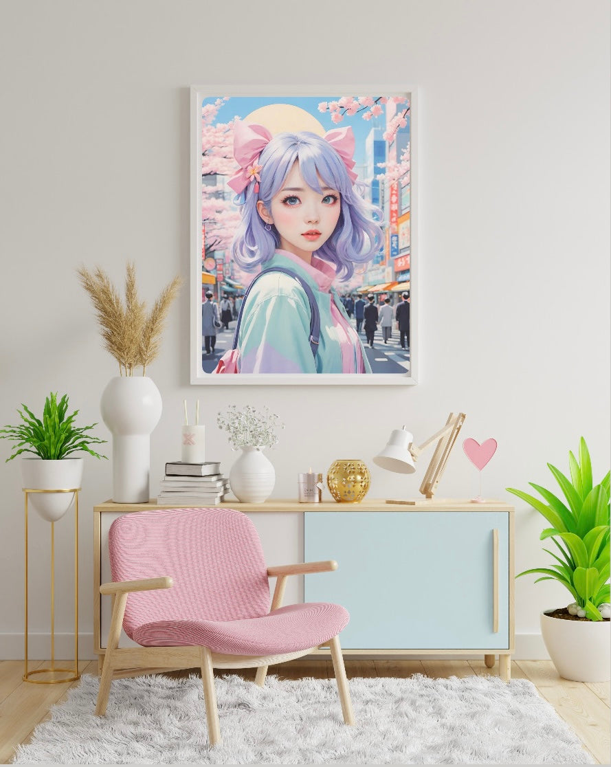 Diamond Painting Bild Tokio Girl von TiniSchnickschnack 40x50cm (inkl. Feenstaub) TSS-630