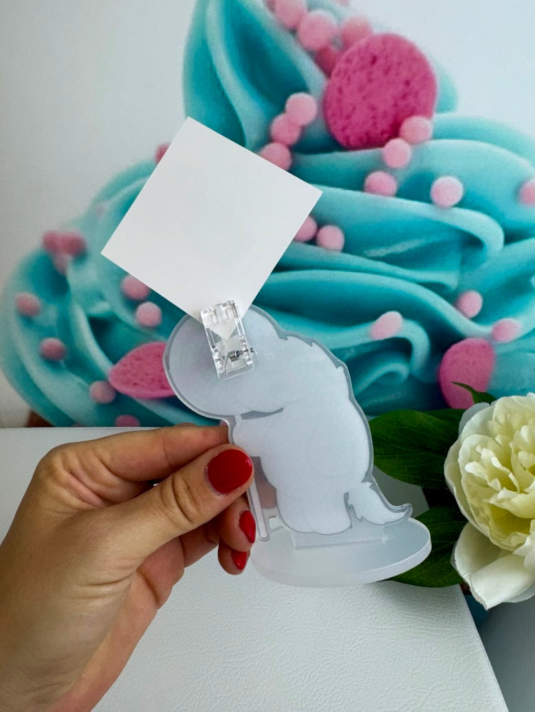 Diamond Painting Pummeleinhorn Fotohalter / Tischaufsteller "Grummel" 8x10cm (FH244)